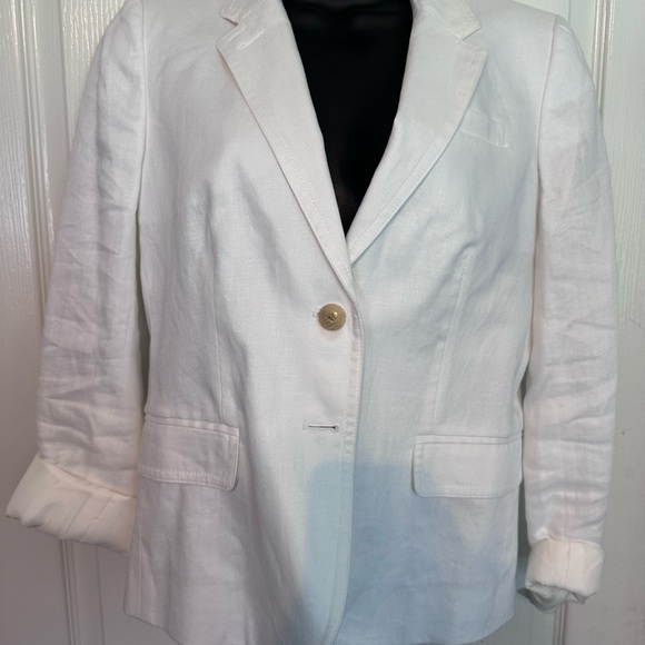 J. Crew White Blazer Tailored Fit Professional Style - Picture 1 of 3